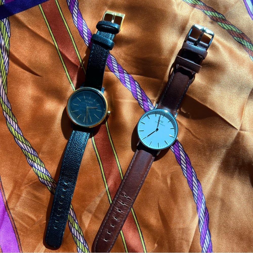 Nixon Kensington watch & Daniel Wellington watch